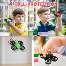 UNO1RC 2 Pack Mini Drone for Kids and Beginners, Remote Control Helicopter Quadcopter with 6 Modular Batteries, Auto Hovering, 3 Speed Modes, Headless Mode, Indoor RC Pocket Plane Gift for Boys and Girls, Green and Red