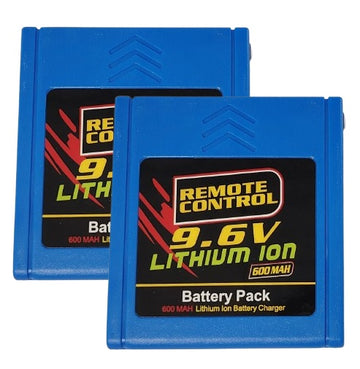 2 x 9.6v / 600 mah Lithium ION Battery for New Bright RC Truck