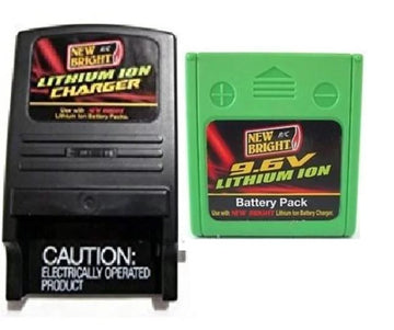 new bright 9.6 volt/ 500 mah lithium ion battery & adapter charger for RC Truck