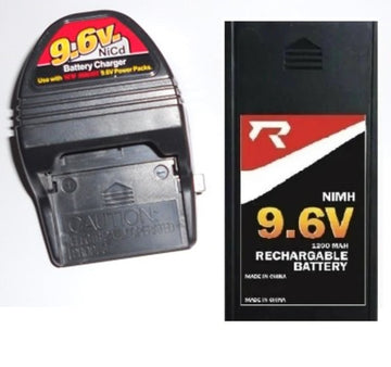 1 x Combo 9.6 Volts Battery / 1250 & Adaptor Charger for New Bright RC Truck