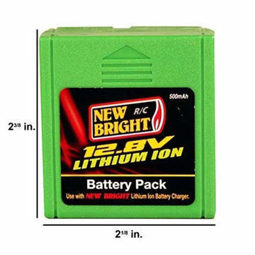 New Bright 12.8v / 500 mah Lithium ION Battery w/ adaptor Charger