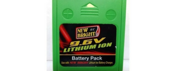 new bright 9.6 volt/ 500 mah lithium ion battery & adapter charger for RC Truck