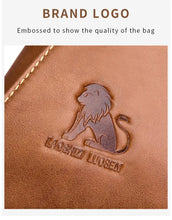 Men's Leather Chest Bag - Fashionable, Wear-Resistant & Large Capacity for Sports & Messaging