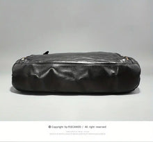 Premium Genuine Leather Men's Briefcase - American Retro Business Casual Bag for the Modern Man