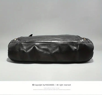 Premium Genuine Leather Men's Briefcase - American Retro Business Casual Bag for the Modern Man