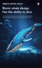 Simulated Remote Control Diving Whale Can Dive Out Of The Water, Move Forward Turn Left And Turn Right, Children's Toy, Spiral Drive, Water Spray Function, Water Protection Power Failure Protection