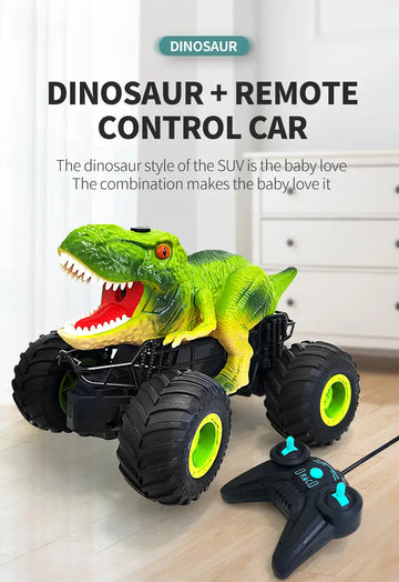 New Dinosaur Spray Off-road Vehicle Cartoon Simulation Smoke Special Effects Four-wheel Drive Power Outdoor Drift Stunt Car