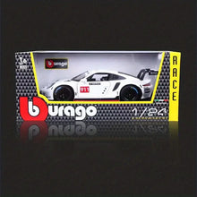 Burago 1:24 2020 Porsche 911 RSR LM Alloy Sports Car Static Die Cast Vehicles Model Toys Diecast Voiture Gift Collectible