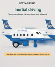 Toy Airplane For Children, Boys, With Puzzle And Durable Large Alloy Car,With Track And Transformable Model, Perfect For Birthday Gifts