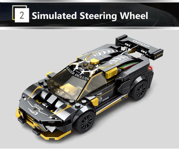 338PCS Building Blocks, Speed Champion Racing Car Model Kits, Collectible Sports Car Construction Toy Vehicle, Building Car Toys Gift For Kids Boys Girls