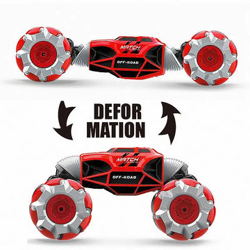 Remote Control Stunt Car 4WD Watch Gesture Sensor Control Transformable Electric Car ATV Auto Demonstration Kids With LED Lights Music