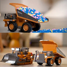 9 Channels Remote Control Bulldozer, 2.4Ghz  RC Construction Vehicle Truck Toys With Alloy Metal Cap, Light.sound, Rechargeable 2 Battery For 3 4 5 6 7 8 Years Old Boys And Girls