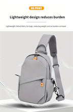 Men's Nylon Crossbody Chest Bag With Cushion Strap, Multifunctional Sling Bag For Outdoor Sports Travel