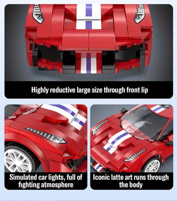 488 Remote & APP Controlled Racing Car Building Toys,STEM Toys Boys & Girls,Sports Race Car Model Build Blocks STEM Kit, 306PCS Educational Toy For Girls Boys