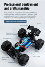 2.4GHZ Remote Control 4WD High-speed Off-road Vehicle, 1:16 Drift All Terrain Alloy Toy Car, 38KM/H, Suitable For Collision Prevention On Various Road Sections With Rubber Large Tires