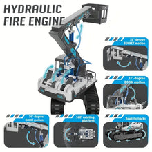 [en] [General Cargo] [Assembly] 3-in-1 Hydraulic Engineering Kit Bulldozer/fire Truck/grab Truck