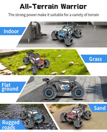 RC OFF Road High Speed Remote Control Car For Kids Adults,4WD All Terrains Waterproof Drift Off-Road Vehicle,2.4GHz RC Road Monster Truck,Toy Gift For Boys Girls