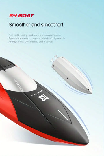 4D-S4 Remote Control Boat, 2.4G Wireless Dual Motor, High Speed RC Speedboat With Two Batteries, Water Boat Model, Children's Toy, Gift