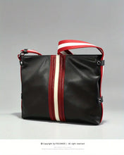 Men's Genuine Leather Large Capacity Messenger Bag, Trendy Casual Cowhide Commuter Bag