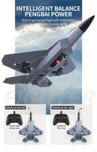 RC Plane Remote Control F-22 Fighter Raptor Airplane With Lights, 2.4Ghz 2CH Foam Glider,Easy To Fly Aircraft Toy For Kids And Beginners