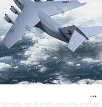 Remote-controlled Aircraft C17 Large Transport Aircraft For Children, DIY Model For Primary School Students, Fighter Anti-fall Foam Glider Toys For Boys