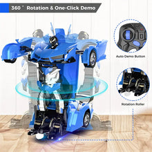 2.4Ghz Long Distance Remote Control Car 1:18 Scale Model Racing Car,  With One-Button Deformation, 360°Drifting, Transforming Car , Transforming  Robot RC Car,  For 8+Years Boys Kids