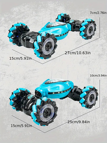 Dual Remote Control Mode Twist To Change The Car, Cool Lights,The Perfect Gift For Boys!