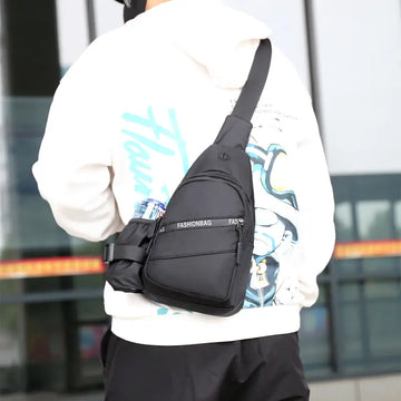 Upgrade Your Look with This Stylish Men's Chest Bag - Perfect for On-the-Go!