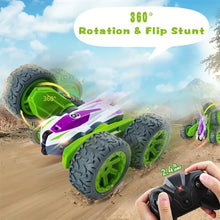 Remote Control Car For Kids Stunt Car For Boys Girls With Double Sided 360° Flips And 2.4 Ghz High Speed RC Stunt Car With LED, 4WD Off Road Truck Toys For 4+ Year Old Children