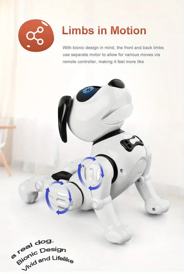 RoboPup, The Ultimate Interactive Robot Dog Toy With Lifelike Actions, Storytelling, Dance, Programming, Volume Control, Gift For Kids.