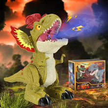 Dinosaur Toy, Realistic Dilophosaurus Toy Toddler Dinosaur Toy Cool Educational Dinosaur Animal Figures Toys With Mist Spray/Blue Light/Roaring Sound, Party Favor Gift For 3+ Year Old Boys Kids