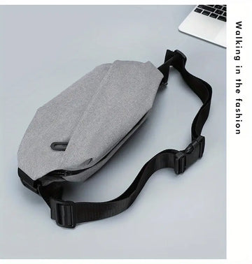 Men's Waterproof Chest Bag Oxford Fabric Diagonal Zipper Backpack For Outdoor Riding