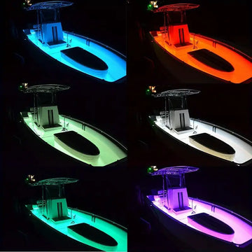 Remote Control RGB LED Boat Strip Light - IP65 Waterproof for Home & Outdoor Festival Decoration