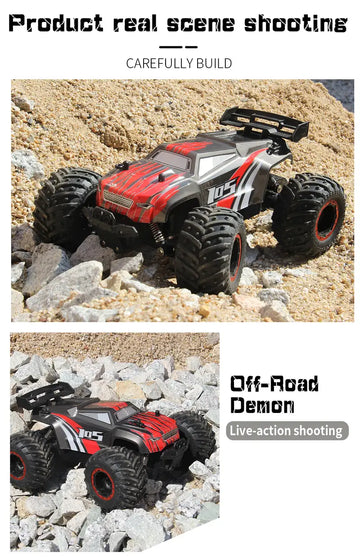 Dual Battery Remote Control Car 2.4G 2WD Climbing Rock Crawler RC Car Off Road Vehicle RC Drift Toy Car Racing Electric Buggy Auto Trucks