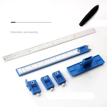 New Punch Locator Drill Guide Kit, Assistant Installation Tool For Woodworking