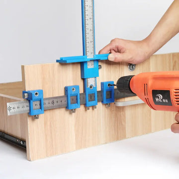 New Punch Locator Drill Guide Kit, Assistant Installation Tool For Woodworking