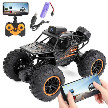 2.4G Controller, APP Remote Control,WiFi Camera, High-speed Drift Off-road Car, 4WD Double Steering Buggy RC Rock Crawler, Cool Toy Present For Kids