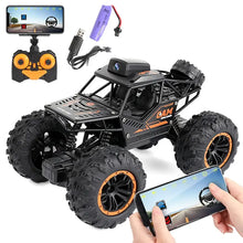 Cool Toy Present For Kids: 2.4G Controller, WiFi Camera, High-Speed Drift Off-Road Car, 4WD Double Steering Buggy RC Rock Crawler!