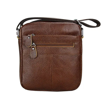 Men's Genuine Leather Shoulder Bag: Ideal for Outdoor Travel, Business & Daily Commuting