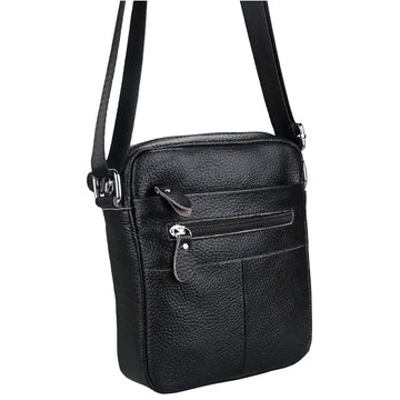 Men's Genuine Leather Shoulder Bag: Ideal for Outdoor Travel, Business & Daily Commuting