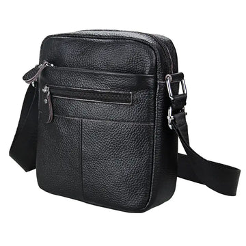 Men's Genuine Leather Shoulder Bag: Ideal for Outdoor Travel, Business & Daily Commuting