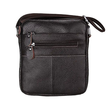 Men's Genuine Leather Shoulder Bag: Ideal for Outdoor Travel, Business & Daily Commuting