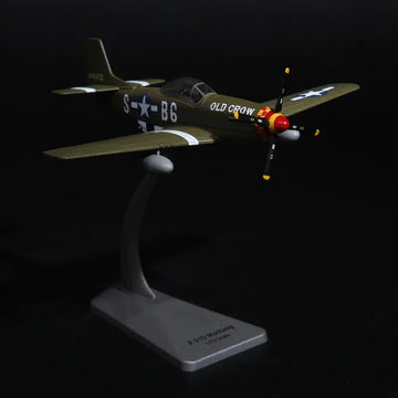 1/72 USA P-51 Mustang Oldcrow Fighter Model World War II Diecast Aircraft Military Display Model Aircraft For Collection