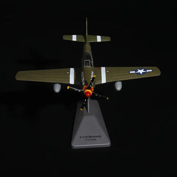 1/72 USA P-51 Mustang Oldcrow Fighter Model World War II Diecast Aircraft Military Display Model Aircraft For Collection