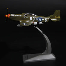 1/72 USA P-51 Mustang Oldcrow Fighter Model World War II Diecast Aircraft Military Display Model Aircraft For Collection