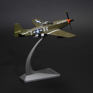 1/72 USA P-51 Mustang Oldcrow Fighter Model World War II Diecast Aircraft Military Display Model Aircraft For Collection