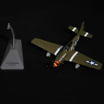 1/72 USA P-51 Mustang Oldcrow Fighter Model World War II Diecast Aircraft Military Display Model Aircraft For Collection