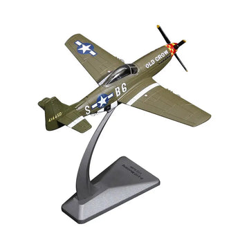 1/72 USA P-51 Mustang Oldcrow Fighter Model World War II Diecast Aircraft Military Display Model Aircraft For Collection