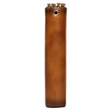 Men's Genuine Leather Double Layer Clutch Bag - Retro Crazy Horse Leather Wallet with Zipper