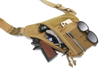 Men's Tactical Shoulder Bag Underarm Bag, Outdoor Travel Wallet Phone Key Anti Theft Bag